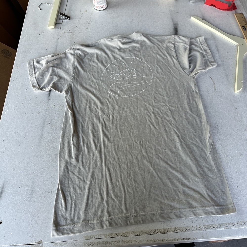 Trimcraft Surfboard T Shirt Beige With White Logo‎ Ryan Lovelace T Shirt